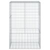 vidaXL Gabion Basket with Cover 100x50x150 cm Galvanised Iron