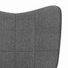 vidaXL Relaxing Chair Dark Grey Fabric