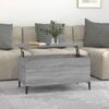 vidaXL Coffee Table Grey Sonoma 90x44.5x45 cm Engineered Wood