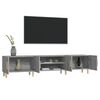 vidaXL TV Cabinet Grey Sonoma 180x31.5x40 cm Engineered Wood