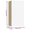 vidaXL TV Cabinets 7 pcs White and Sonoma Oak 30.5x30x60 cm Engineered Wood