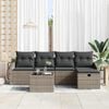 vidaXL Sofa Set with Cushion 5 pcs Poly Rattan