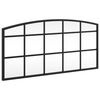 vidaXL Wall Mirror Black 60x30 cm Arch Iron