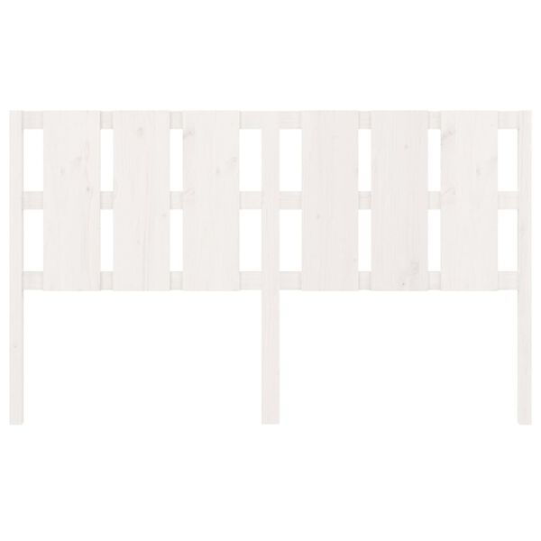 vidaXL Bed Headboard White 185.5x4x100 cm Solid Wood Pine