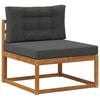 vidaXL Outdoor Middle Sofa Natural