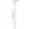vidaXL Fence Post Other 52 pcs Green 3.2 x 3.2 x 210 cm Steel