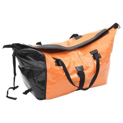 vidaXL Bike Luggage Trailer with Bag Orange and Black