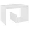 vidaXL Side Table White 59x36x38 cm Engineered Wood