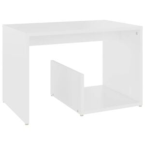 vidaXL Side Table White 59x36x38 cm Engineered Wood