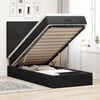 vidaXL Ottoman Bed with Mattresses Black Double Velvet
