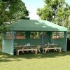 vidaXL Foldable Party Tent Pop-Up with 3 Sidewalls Green