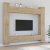 vidaXL 8 Piece TV Cabinet Set Sonoma Oak Engineered Wood
