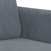 vidaXL 3 Piece Sofa Set with Pillows Dark Grey Velvet