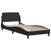 vidaXL Bed Frame "Viana" without Mattress Black 90x190 cm Faux Leather