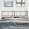 vidaXL Metal Replace Headboard Black 135 cm