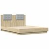 vidaXL Bed Frame without Mattress Sonoma Oak 135x190 cm Double