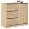 vidaXL Sideboard with Drawer Sonoma Oak 71x35x65 cm Engineered Wood