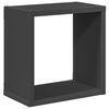 vidaXL Wall Cube Shelves 2 pcs Grey 26x15x26 cm