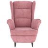 vidaXL Armchair Pink Velvet