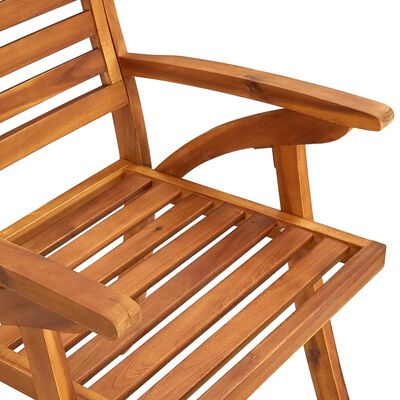 vidaXL Garden Chairs 3 pcs Solid Acacia Wood