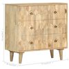 vidaXL Drawer Cabinet 75x35x75 cm Solid Mango Wood