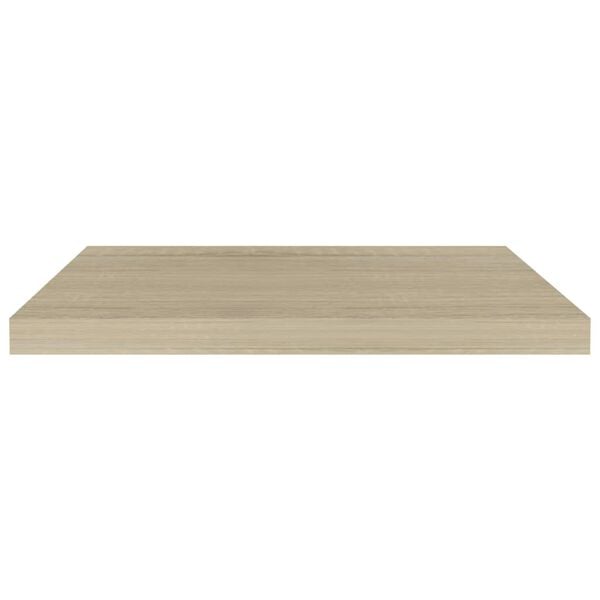 vidaXL Floating Wall Shelves 2 pcs Oak 60x23.5x3.8 cm MDF