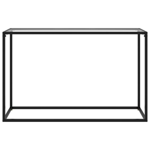 vidaXL Console Table Transparent 120x35x75 cm Tempered Glass
