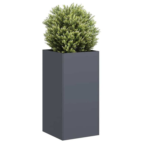 vidaXL Planter Anthracite 40x40x80 cm Cold-rolled Steel