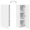 vidaXL TV Wall Cabinet Set Wall-mounted 4 pcs White Engineered Wood
