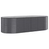 vidaXL Garden Raised Bed Galvanised Steel 249x100x68 cm Anthracite