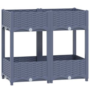 vidaXL Raised Bed 80x40x71 cm Polypropylene