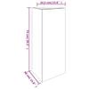 vidaXL Garden Planter 40x34.5x75 cm Corten Steel