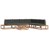 vidaXL 7 pcs Outdoor Sofa Set Solid Acacia Wood and Polyester