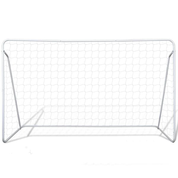 vidaXL Football Goal Nets Steel 2 pcs 240x90x150 cm