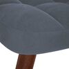 vidaXL Relaxing Chair with Stool Dark Grey Velvet