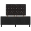 vidaXL Bed Frame with Headboard Black 152 x 203 cm Velvet