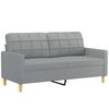 vidaXL 2-Seater Sofa Light Grey 140 cm Fabric