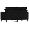 vidaXL 2-Seater Sofa Black 120 cm Fabric