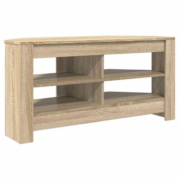 vidaXL Corner TV Cabinet Sonoma Oak 102 x 40.5 x 45 cm Engineered Wood