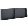 vidaXL Retaining Wall 2 pcs 60 x 12 x 40 cm Steel Anthracite