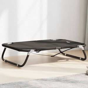 vidaXL Dog Bed Foldable Anthracite Oxford Fabric and Steel