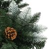 vidaXL Artificial Christmas Tree with Pine Cones and White Glitter 180 cm