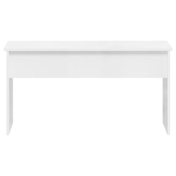 vidaXL Coffee Table High Gloss White 102x50.5x52.5 cm Engineered Wood