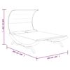 vidaXL Outdoor Lounge Bed with Canopy 165x203x126cm Solid Bent Wood Anthracite