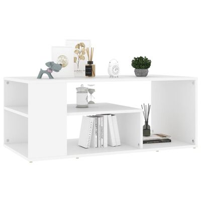 vidaXL Coffee Table White 100x50x40 cm Engineered Wood