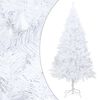 vidaXL Artificial Pre-lit Christmas Tree with Ball Set White 240 cm
