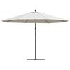 vidaXL Cantilever Garden Parasol 3.5 m Sand White