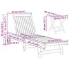 vidaXL Sun Loungers 2 pcs with Table Solid Wood Acacia