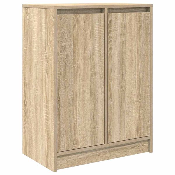 vidaXL Sideboard Sonoma Oak 57x34x76 cm Engineered Wood