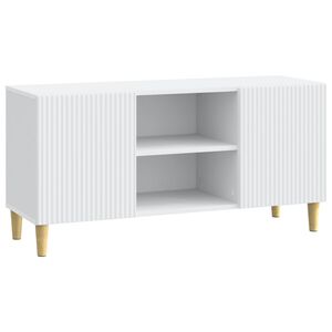 vidaXL TV Cabinet White 102 x 34.5 x 50 cm Engineered Wood